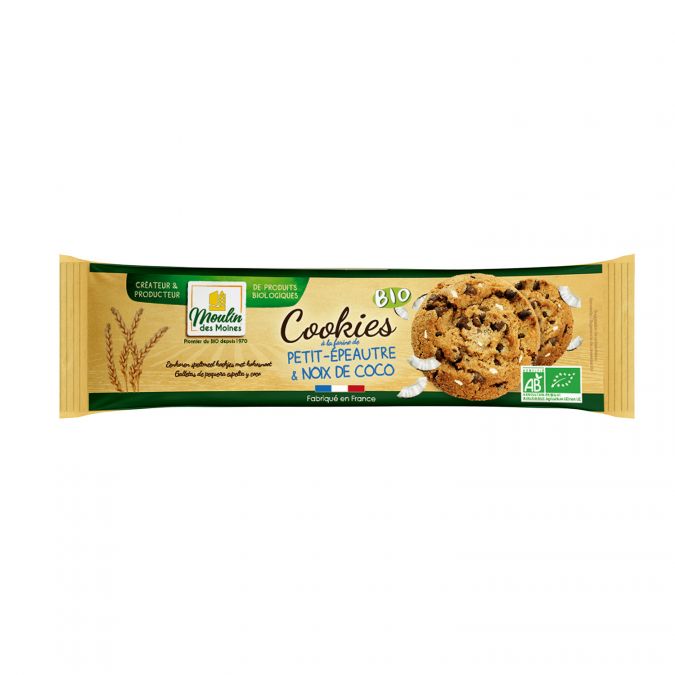 Cookies de petit épeautre coco chocolat bio - 200g
