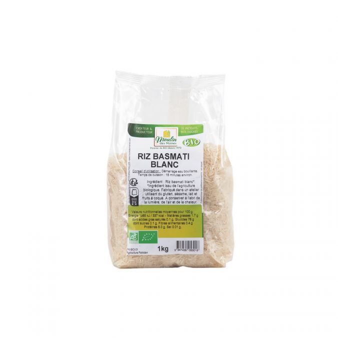 Riz basmati blanc bio - 1kg