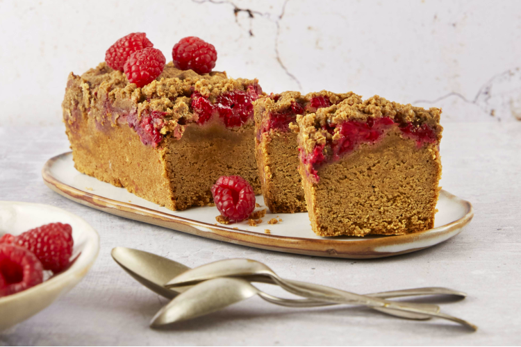 Crumble Cake aux framboises