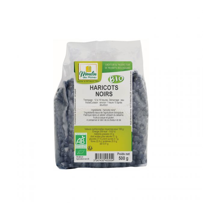 Haricots noirs bio - 500g