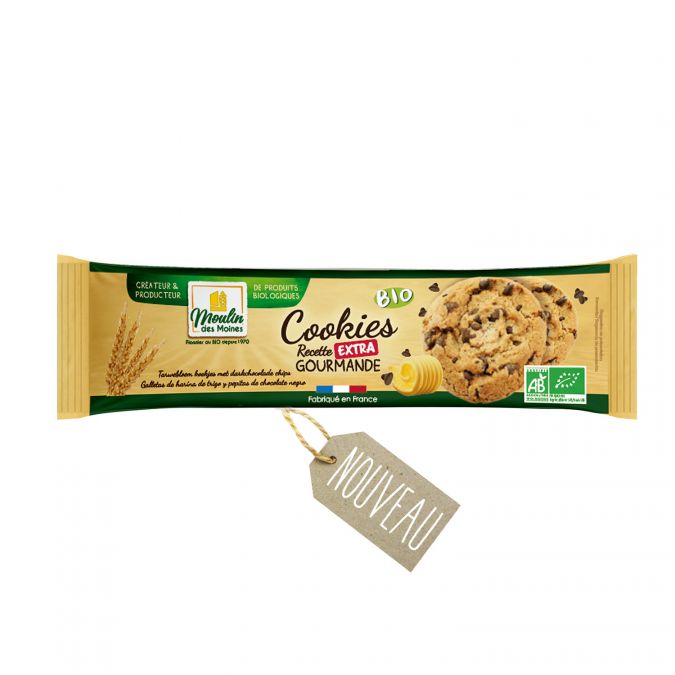 Cookies recette extra gourmande bio - 200g