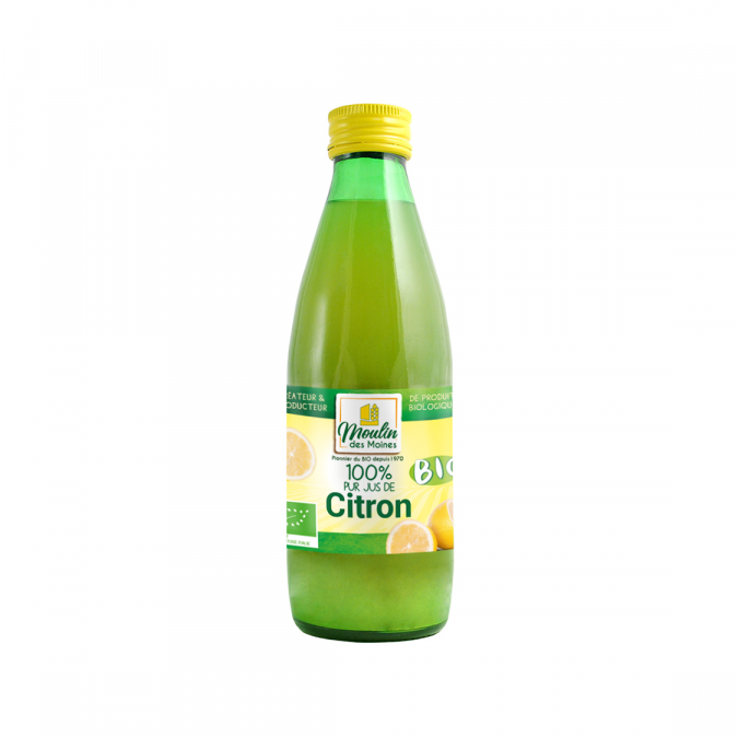 Jus de citron 100% pur jus bio - 25cl