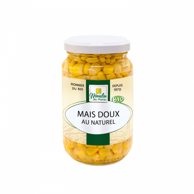 Maïs doux au naturel bio - 369g