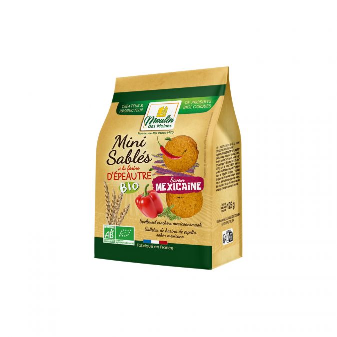 Mini sablés saveur mexicaine bio - 125g