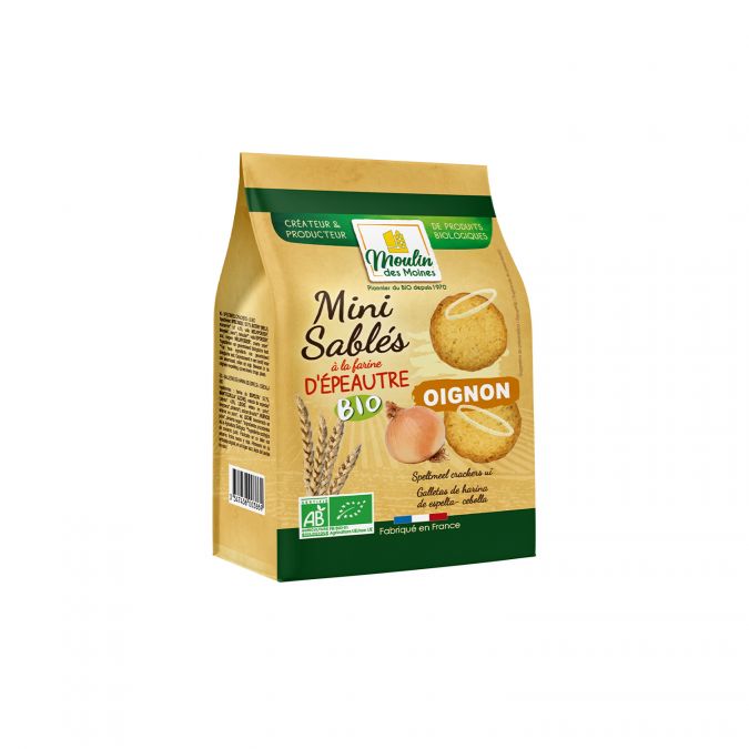 Mini sablés oignon bio - 125g