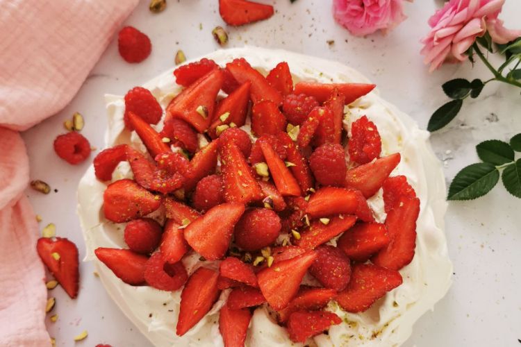 Pavlova fruits rouges