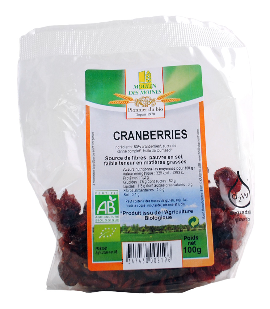 Cranberries 100g bio