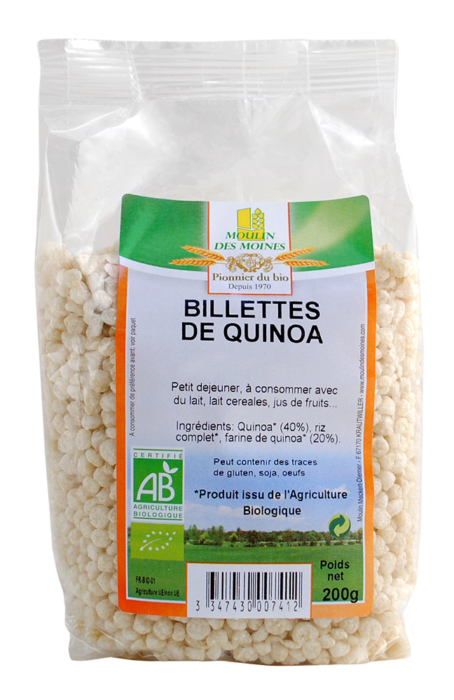 Billettes de quinoa 200g bio