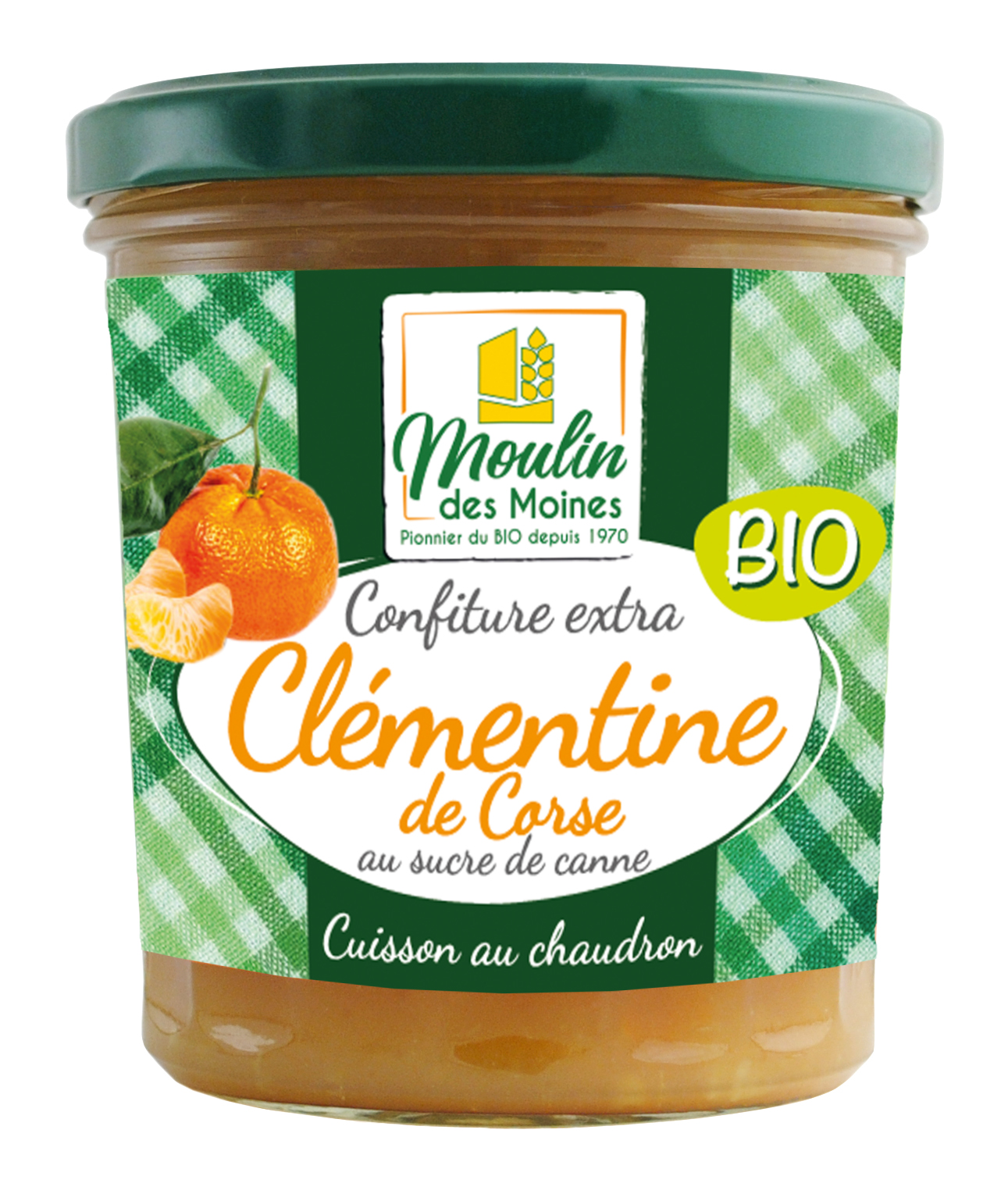 Confiture de clémentine corse sucre de canne bio - 370g