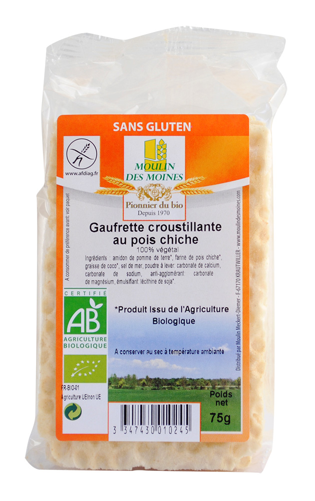 Gaufrettes pois chiches bio - 48g