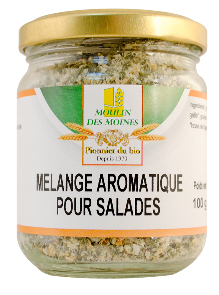 Mélange salades sans sel pot en verre 100g bio