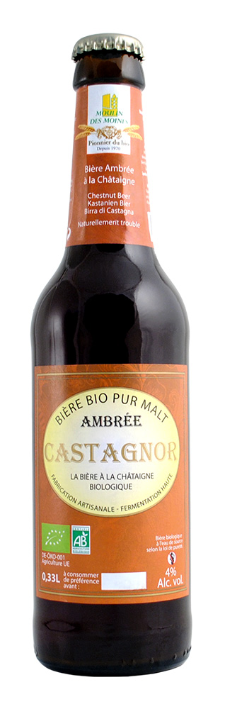 Bière castagnor à la châtaigne bio - 33cl