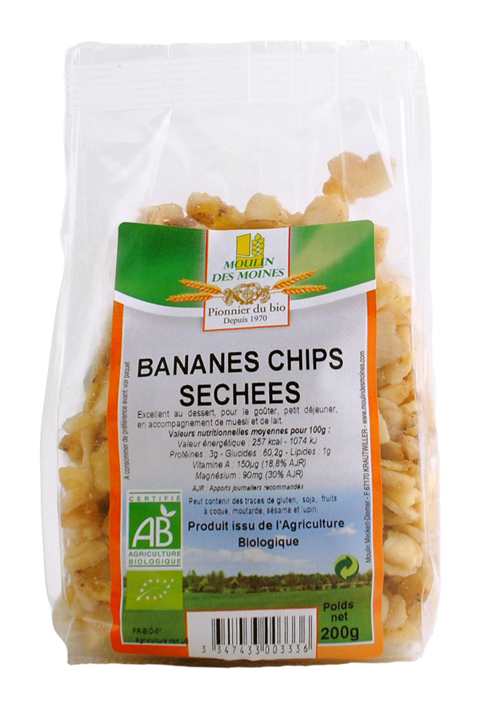 Bananes chips 200g bio