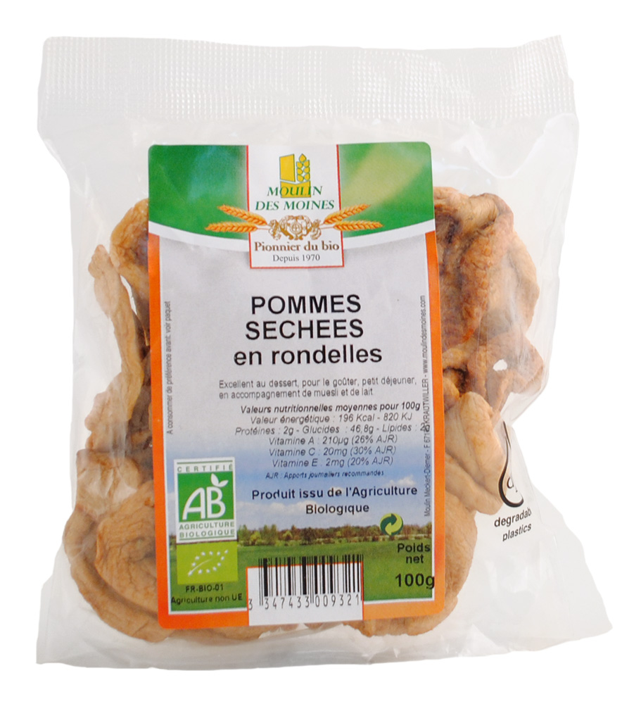 Pommes Sechees En Lamelles 100g Bio Boutique Naturline