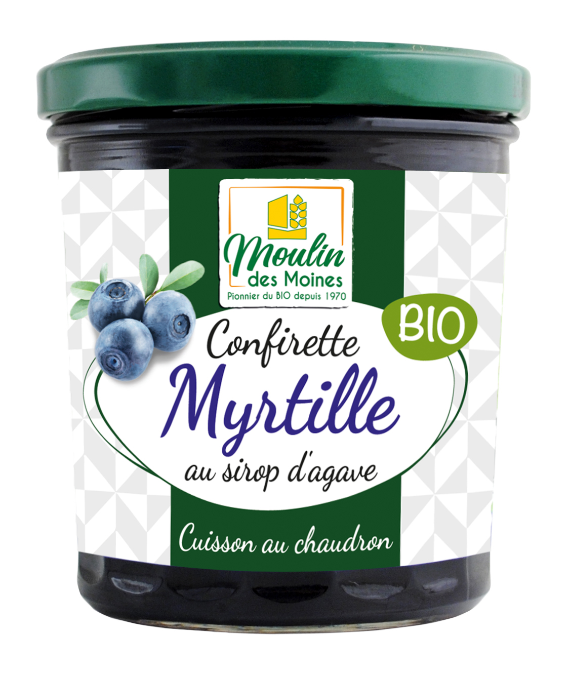 Confirette de myrtille sirop agave bio - 330g