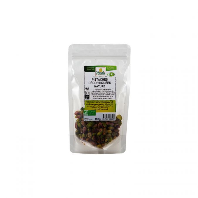 Pistaches décortiquées natures bio - 100g
