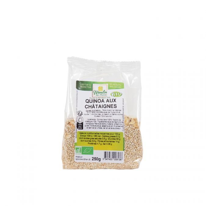 Quinoa aux châtaignes bio - 250g
