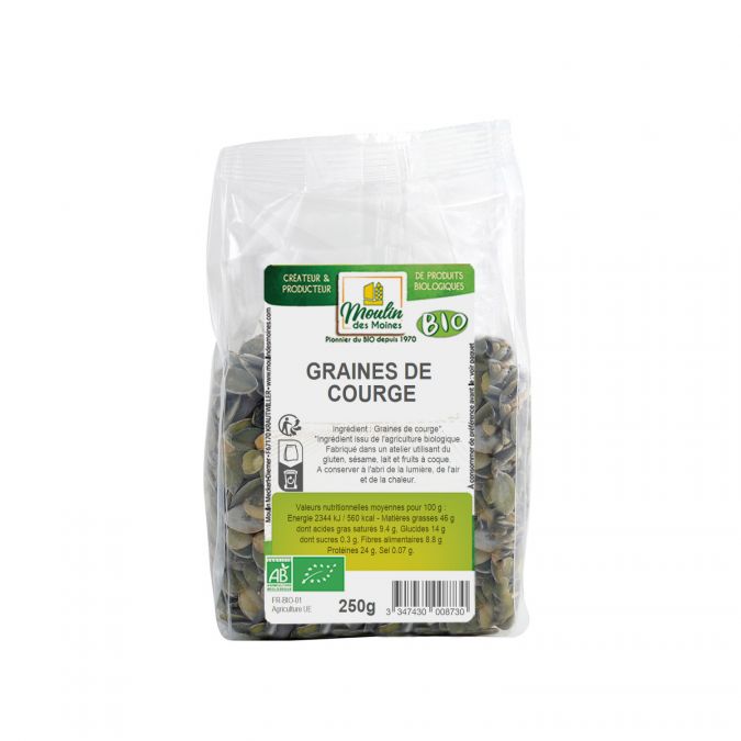 Graines de courge UE bio - 250g