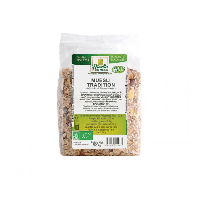 Muesli Tradition bio - 500g