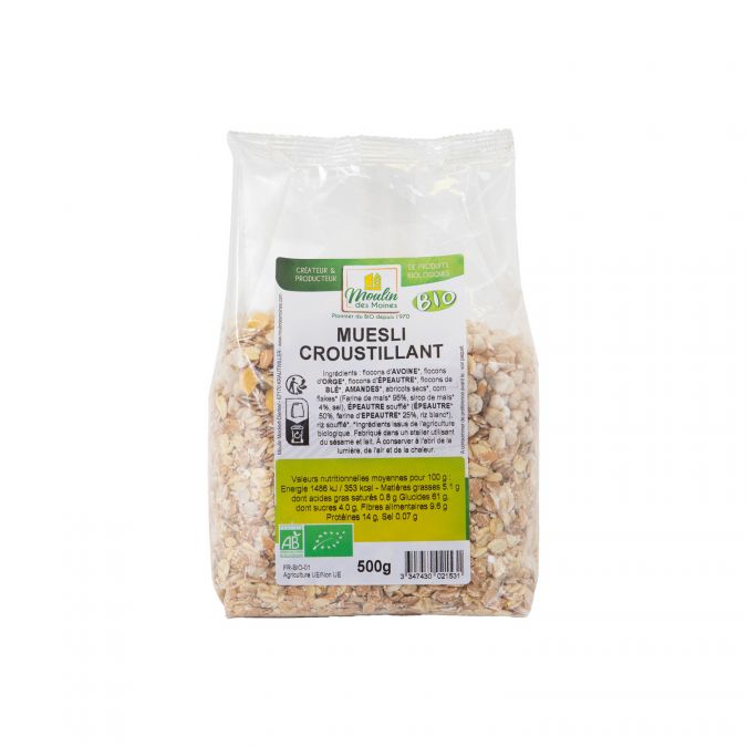 Muesli croustillant bio - 500g