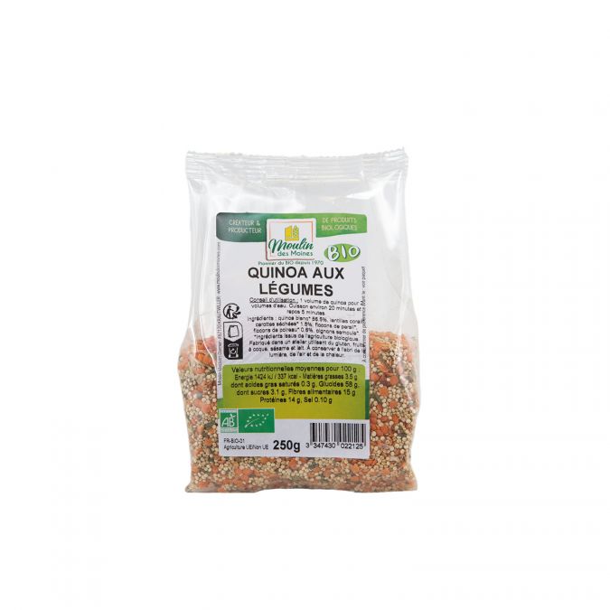 Quinoa aux légumes bio - 250g