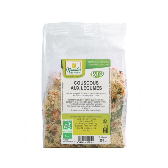 Couscous aux légumes bio - 250g