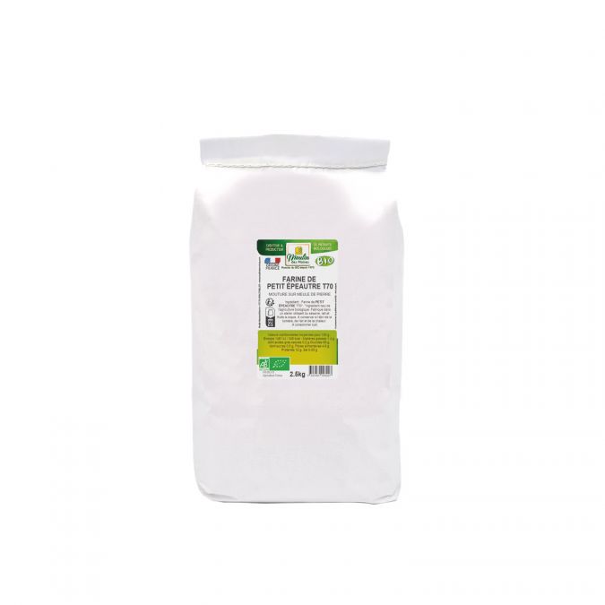 Farine de petit épeautre blanche T70 meule de pierre bio - 2,5kg