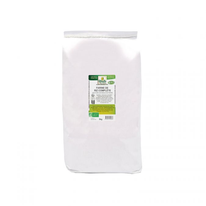 Farine de riz complète meule de pierre bio - 5kg