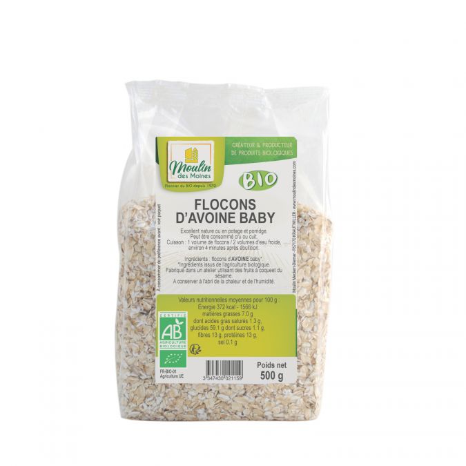 Flocons d'avoine baby 500g bio - Boutique - Naturline