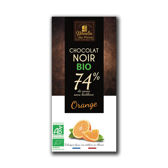 Tablette Chocolat noir 74% à l