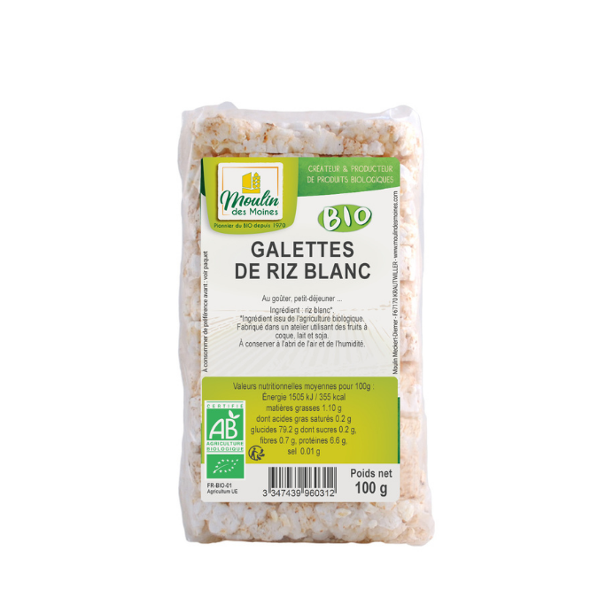 Galettes de riz blanc 100g bio