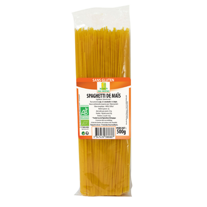 Spaghettis de mais 500g bio