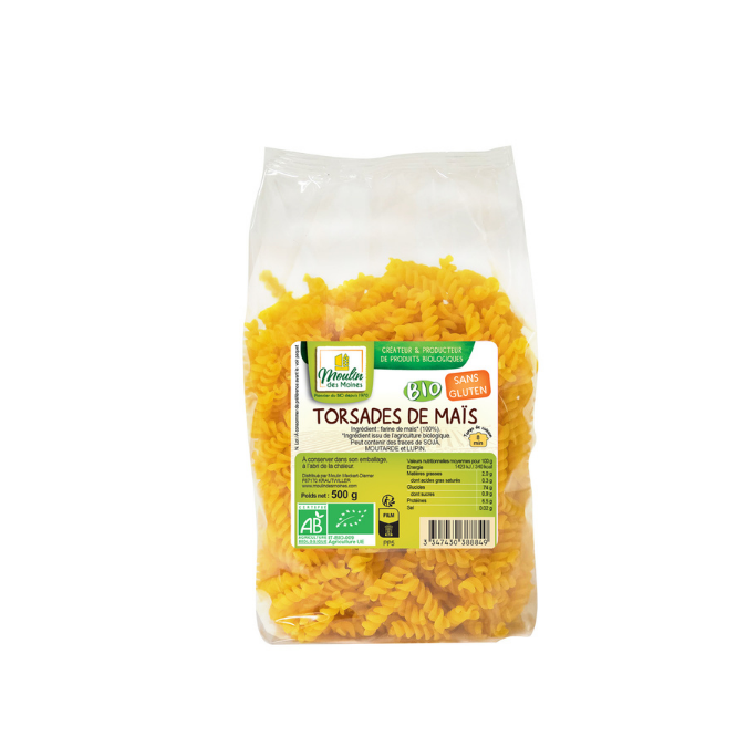 Torsades de mais sans gluten 500g bio