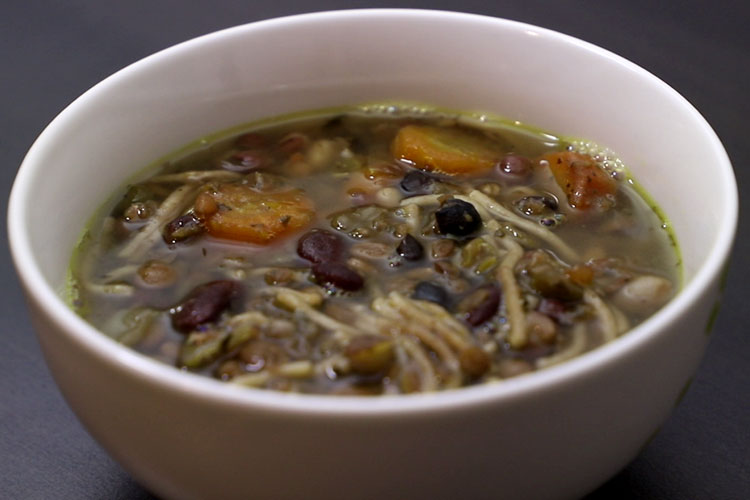 Soupe Minestrone aux vermillettes d'épeautre