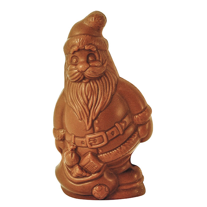 Sujet père noël chocolat au lait sachet de 6 150g N° 353 bio